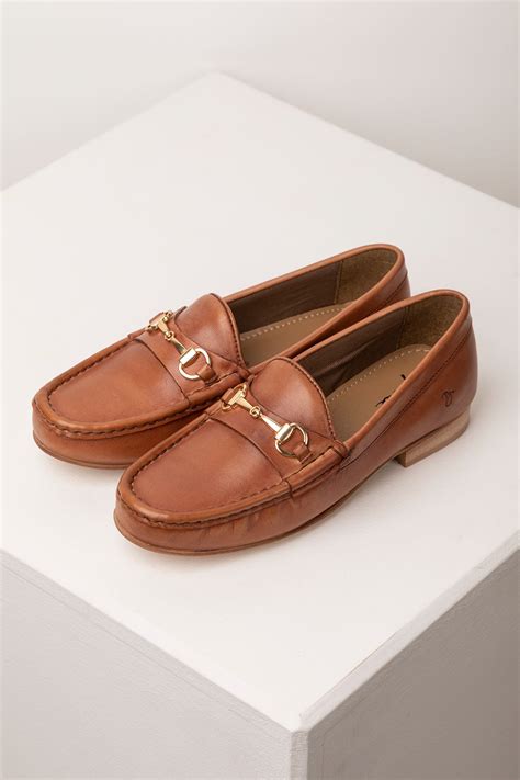 tan leather loafers womens